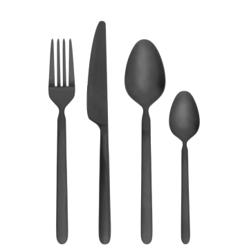 Blomus Stella Besteckset 16-teilig Schwarz