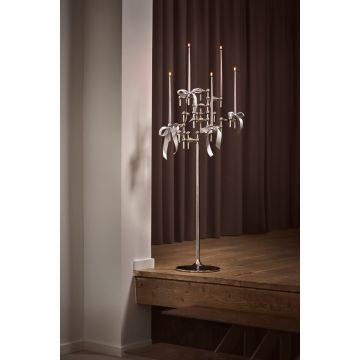 STOFF Kerzenständer Warm Grey H 29 cm