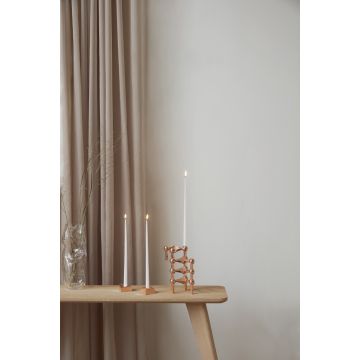 STOFF Kerzenständer Weiß H 29 cm