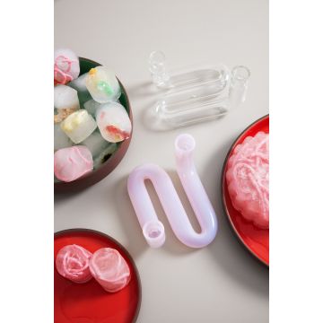 Studio About Wave Kerzenhalter H10 cm, Milky Rose