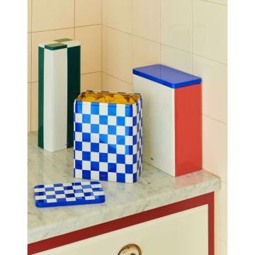 HAY Zinnbehälter X-Large Off-White, Blau & Rot