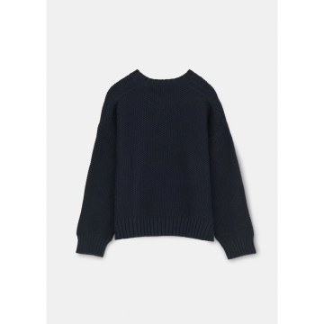 Aiayu Vetla Wollpullover Schwarz Blau